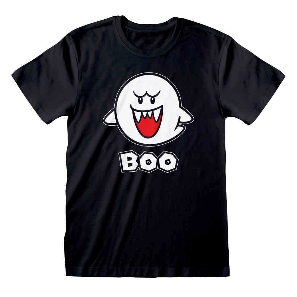 Nintendo Super Mario - Boo Mens T-shirt - Black